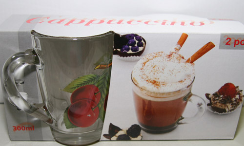 Кружка  300 мл "Капучино"  Вишня