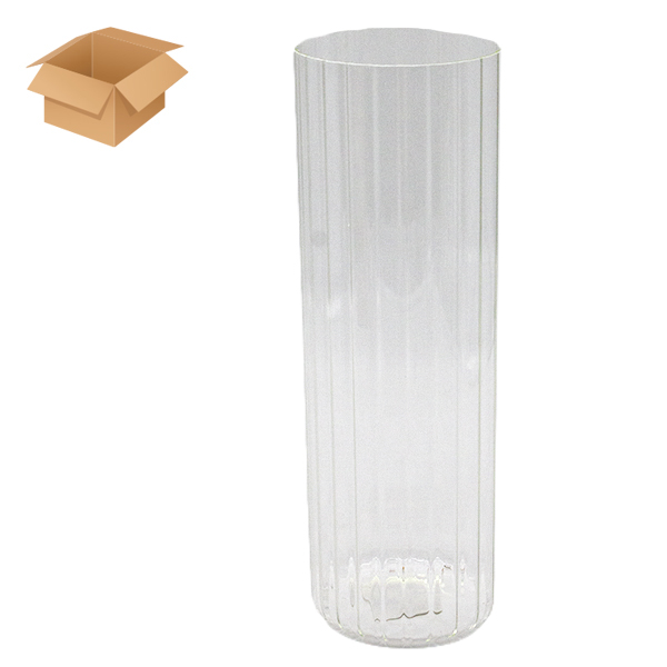 Ваза для цветов стеклянная 35см