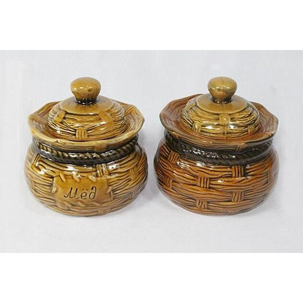 Банка под мед "Корзина" 0,6 л. 1 шт.