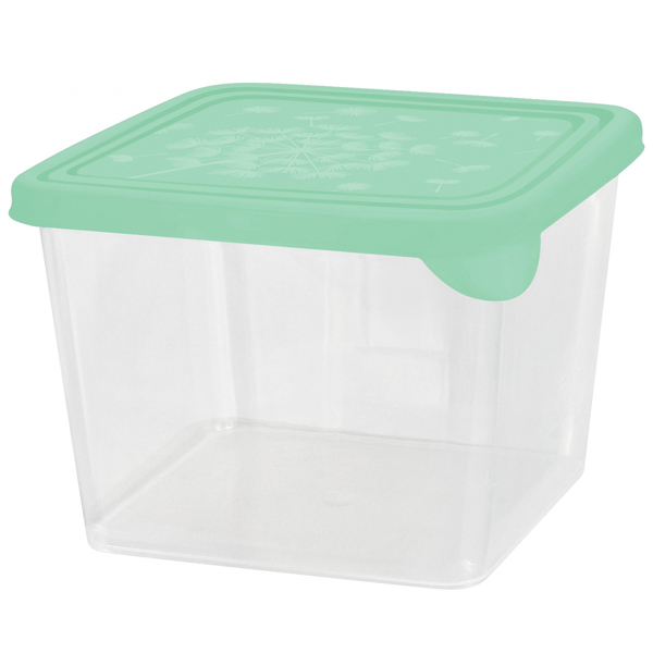 Контейнер д/продуктов Delicate 0,75л квадратный эвкалипт (то)