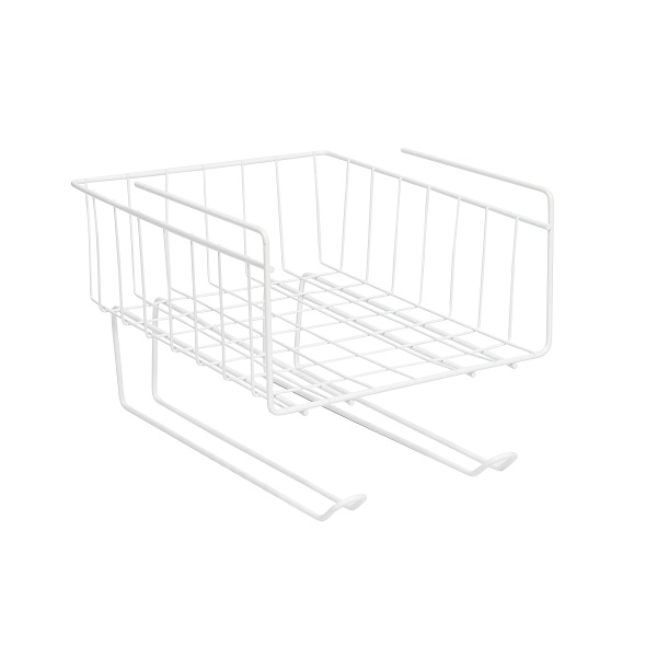 Корзина подвесная с держателями  280х240x210 мм (белый)(хпп) (то)