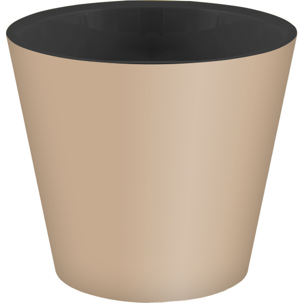 Горшок для цветов "Rosemary" D330мм, 16л с дренажной вставкой на колесиках (бежевый)