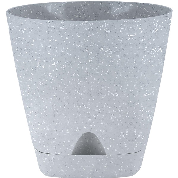 Горшок для цветов AMSTERDAM D200 с прикорневым поливом 4л светлый камень