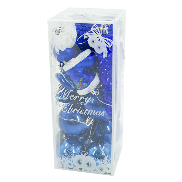 Шарики елочные + украшения елочные набор 21шт 