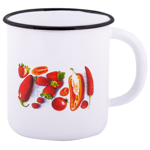 Кружка эмал Паприка 1,0л ТМ Appetite