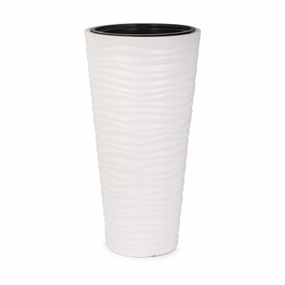 Кашпо "Оазис" 10/43л (со вставкой) (св.бежевый)(то)