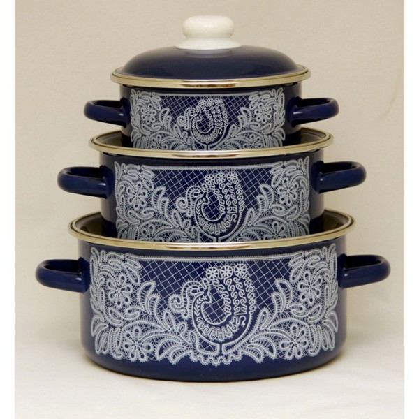 Кастрюля 1,5л. цил. Мозайка бел