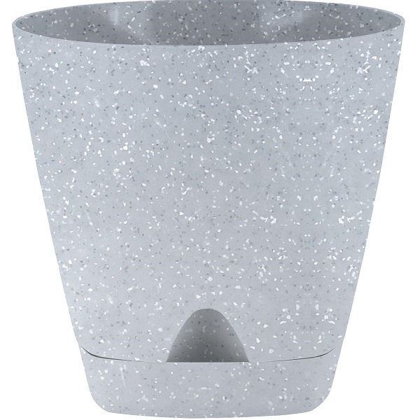 Горшок для цветов AMSTERDAM D140 с прикорневым поливом 1,35л светлый камень