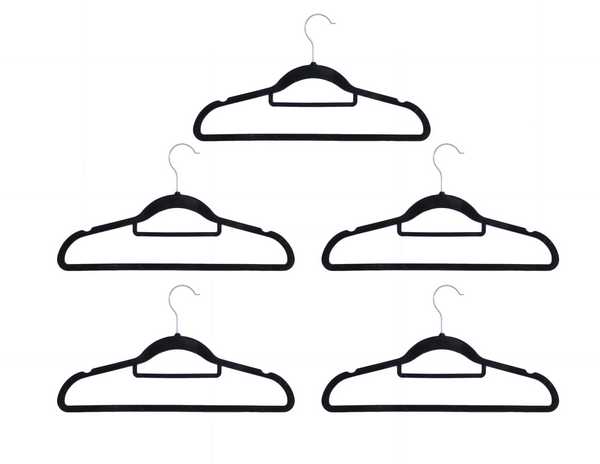 Вешалка металлическая БАРХАТ, набор 5шт