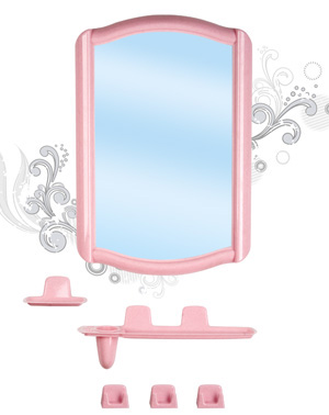 Набор для ванной комнаты "Беросси 46" (светло-голубой) 352*520мм (то)