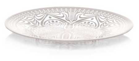 Тарелка упроч. БОХО 195 мм (цв.розовый) (рис.28768)