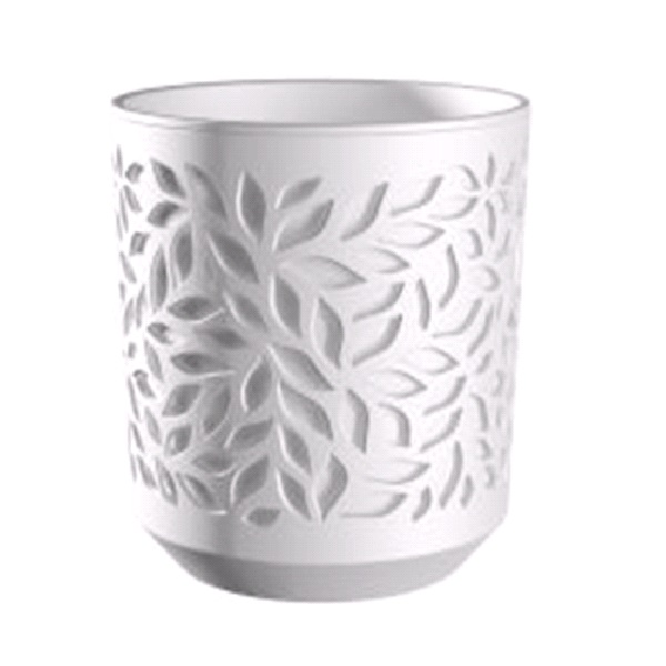Кашпо Leaves 4л Белый/Белый