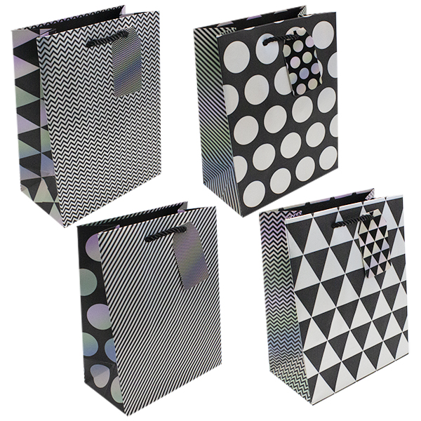 Пакет подарочный бумажный ГЕОМЕТРИЯ 18*10*23см