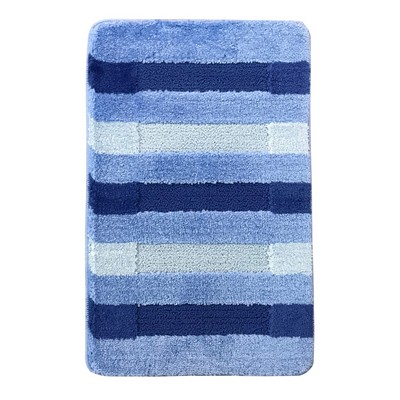 Коврик из полипропилена на латексной основе, "L'CADESI HIGH MONO", 60х100см, Сolorline голубой, Турц