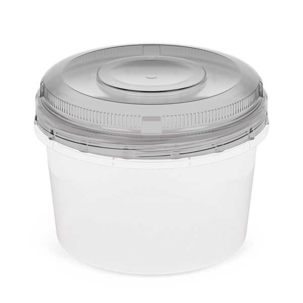 Ёмкость для СВЧ круглая 0,7л. (микс)(то)