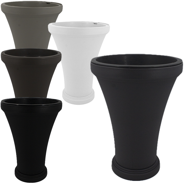 Кашпо пластиковое ВАЗА Ø-37см h-49см (с вкладышем) 