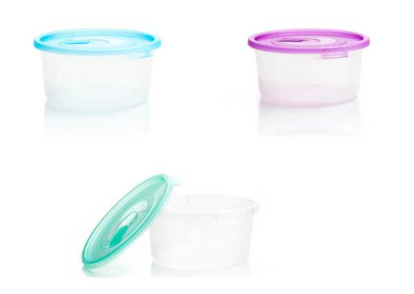 Контейнер для СВЧ 0,8л кругл. с клапаном (то)