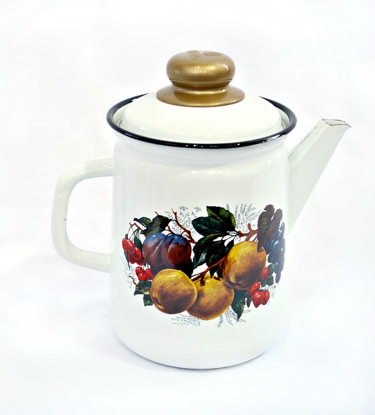 Кофейник эмал 2,0л  2110.3/4М