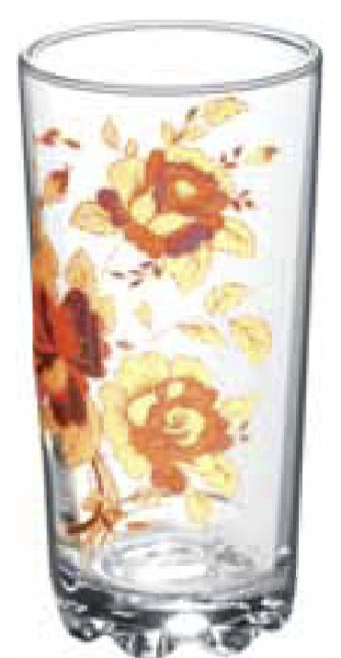 Набор стаканов 6шт. 300 мл  "Глория"  Роза