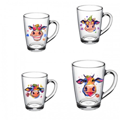 Кружка "Капучино" 300 мл "Арт Бычки"