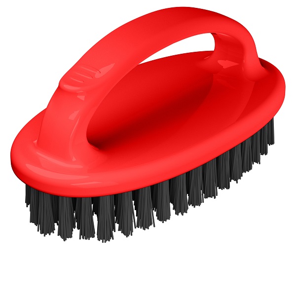 Щетка-шробер "Rimo" с ручкой L160мм, ultra жесткая щетина (красный)