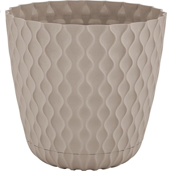 Горшок для цветов Wave D205мм с дренажной сеткой 4,7л французский платан (то)