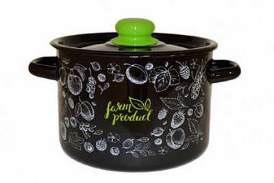 Кастрюля эмал цил Berry 9,0л ТМ Appetite