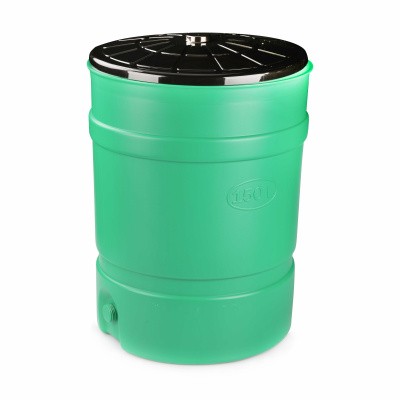 Бочка-бак 150л. с крышкой (микс)
