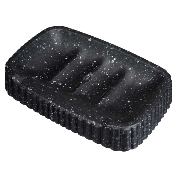 Мыльница "VELVET" 138х87х25мм (Черный гранит)(то)