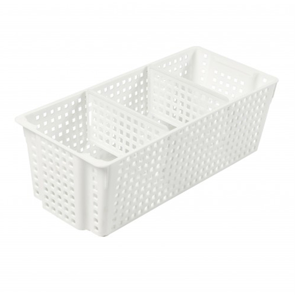 Органайзер "Лофт" с перегородками 3л прямоугольный (белый) (то)