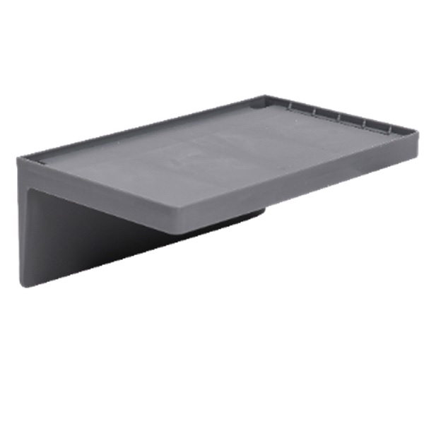 Полка навесная 200х120х75мм (серый) (то)