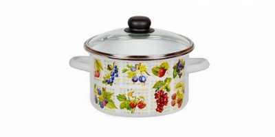 Кастрюля цил. "ВКУС ЛЕТА"  5,5л глуб. ст. кр. (4)