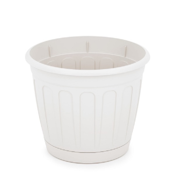 Горшок цв. "Дионис" 1,6л. с поддоном (белый)