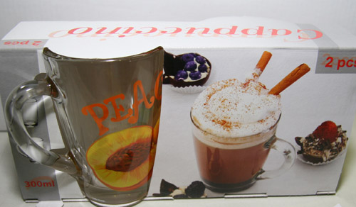 Кружка  300 мл "Капучино"  Персик К