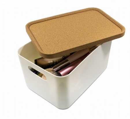 Корзина Korely maxi (слоновая кость) пробковое дерево (то)