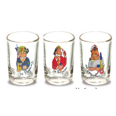 Набор стаканов 6шт. 50 мл "Гладкий" Спорт