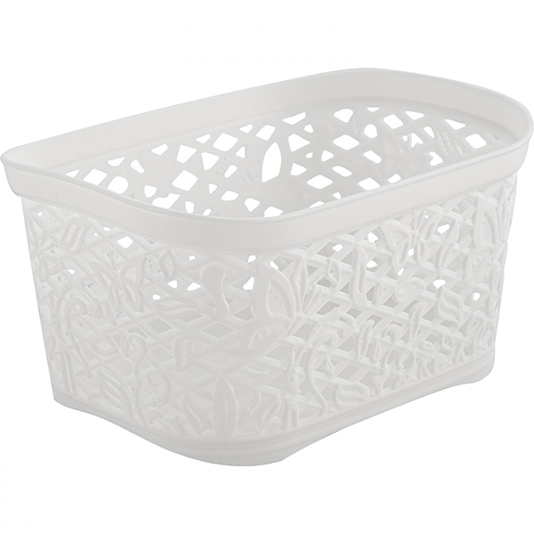 Корзинка прямоугольная Fiori 1л белое облако (то)