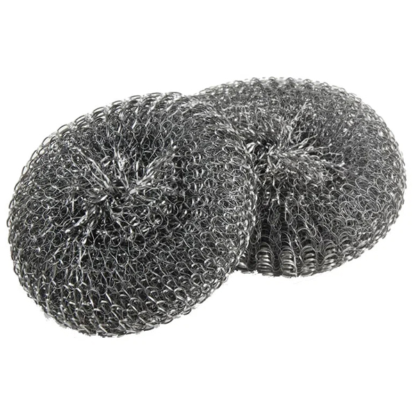 Мочалка металлическая Голубушка, плетеная 3шт