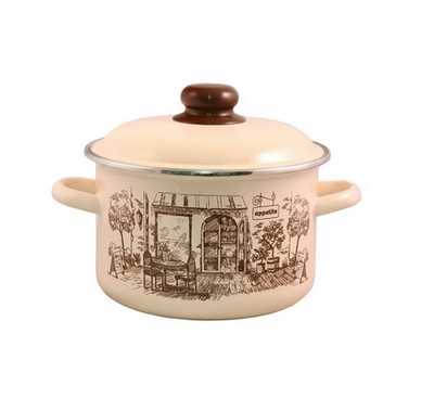 Кастрюля эмал цил CAFE 2,0л ТМ Appetite