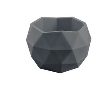 Кашпо Топаз 2,5л Антрацит d21,8 h15см 