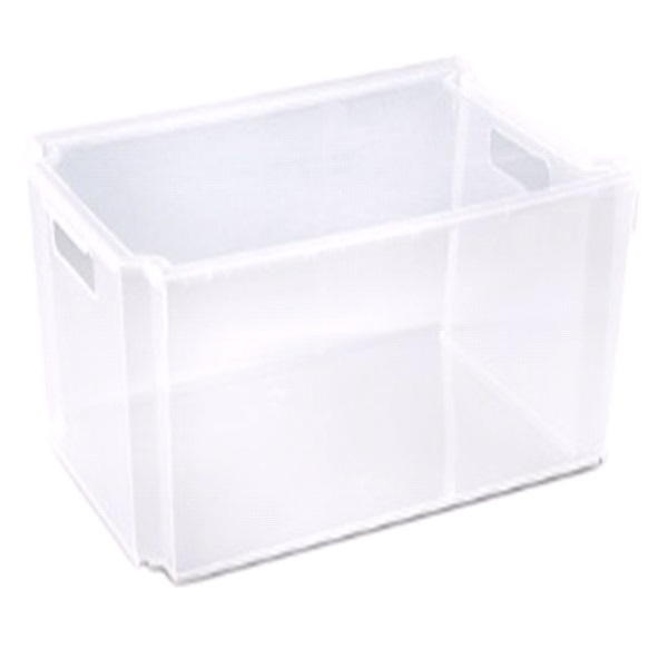 Ящик штабелируемый с крышкой "Модуль" М1 13л (прозрачный) (то)