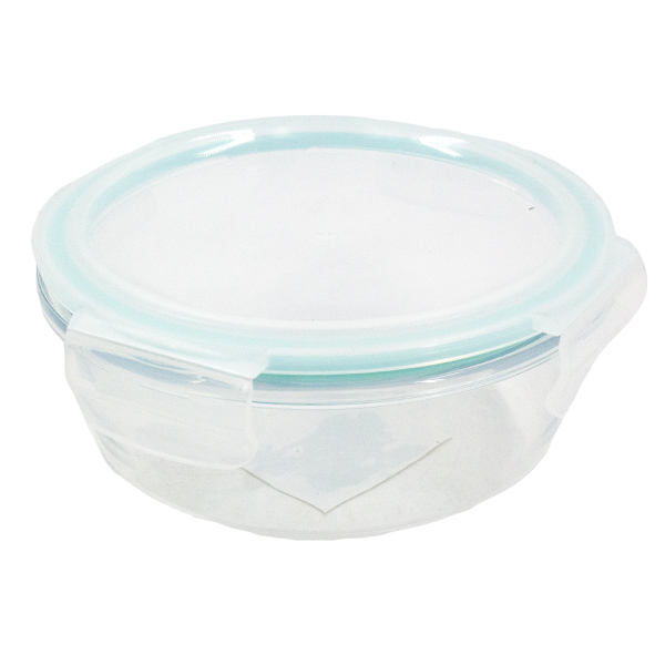 Контейнер стеклянный круглый 950мл с пластиковой крышкой