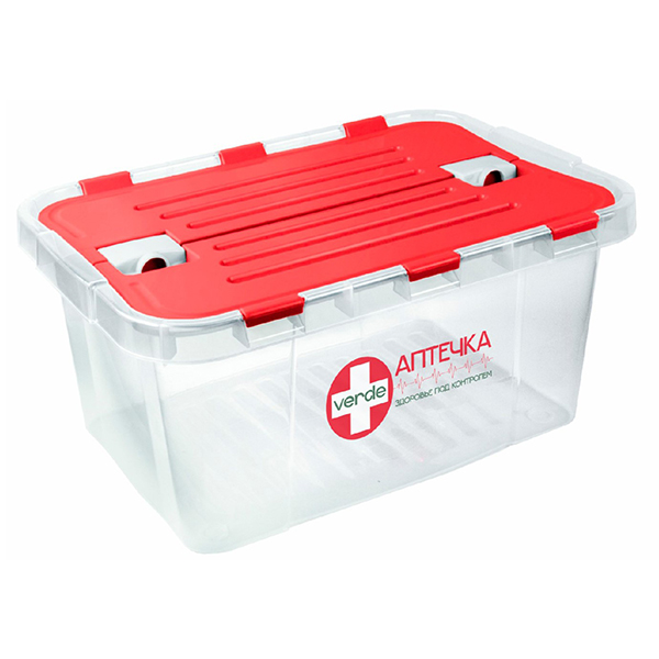 Контейнер "Аптечка" LEON 10л красный (то)