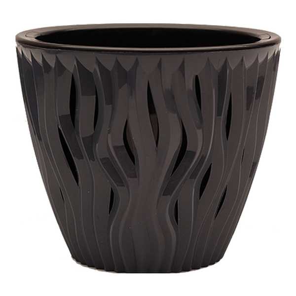 Кашпо Вдохновение 2,25л Антрацит d17 h17см 