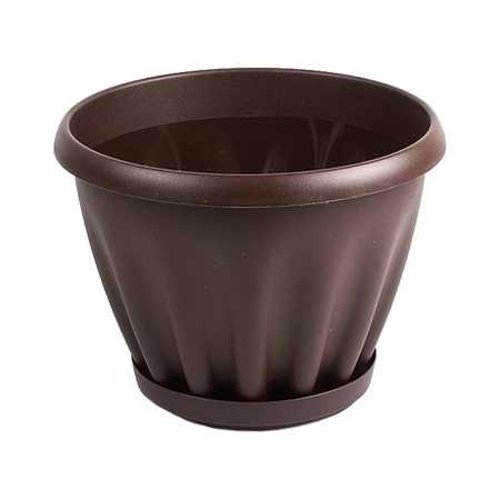 Горшок "Знатный" 2л d180мм шоколадный