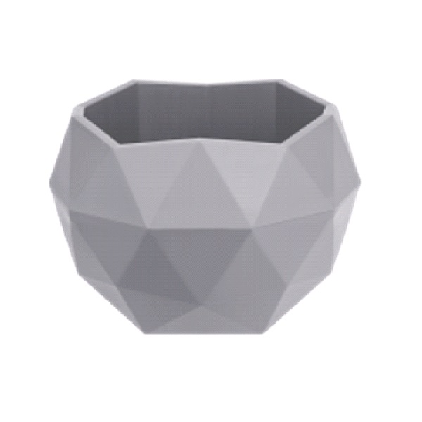 Кашпо Топаз 1,2л Серый жемчуг