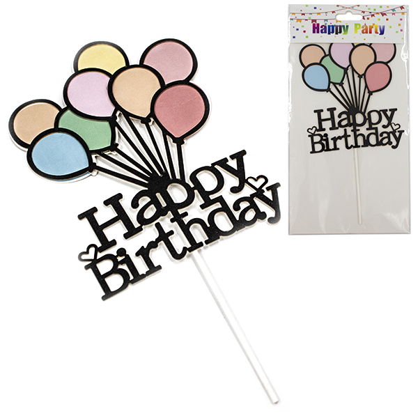 Украшение для торта "Happy Birthday"
