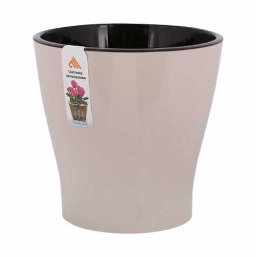 Горшок цв. для орхидеи 2,2л "Лея" двойной (бежевый)(то)