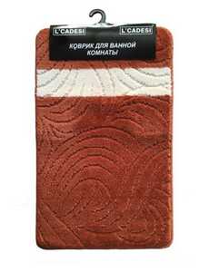 Набор ковриков 2шт. MARATHON из пропилен. 50*80см Ruzgar gulu/терракотовый