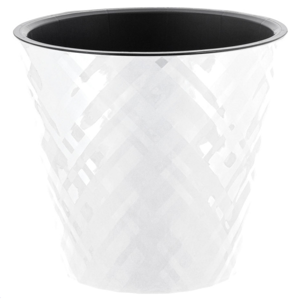 Горшок для цветов Manhattan CUBE 34л, c дренажной вставкой белоснежный жасмин (то)